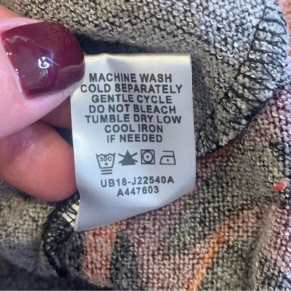 Studio Nouveau Printed Knit 3/4 Ruched Sleeve Pocket Detail Turtleneck Dress 1X - Picture 10 of 12